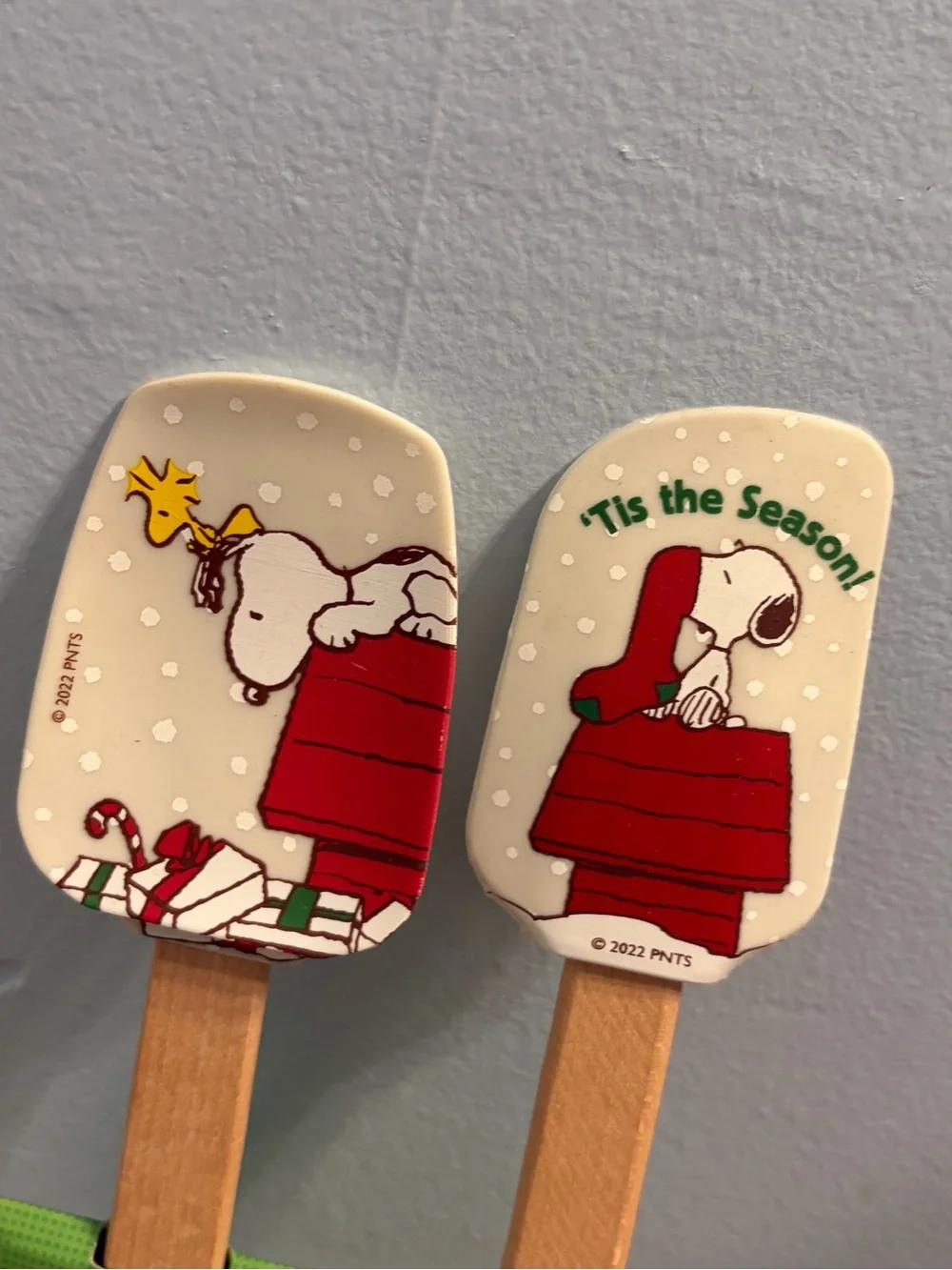 Peanuts Christmas Snoopy Silicone Spatula Set Brand New